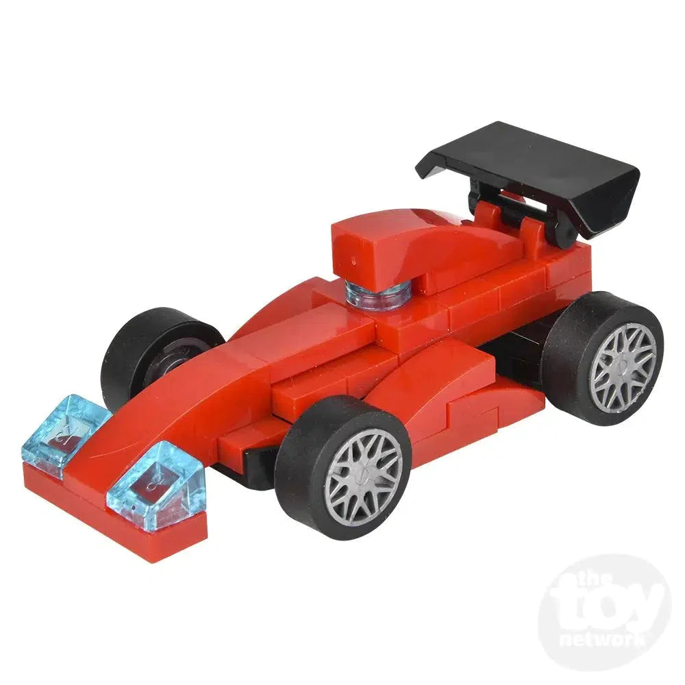 2.75" Building Block Pull Back Race Car in Mystery Egg