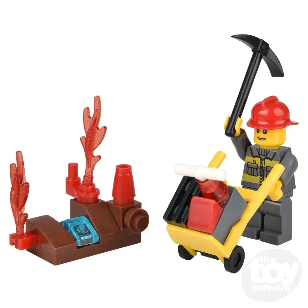 3" Building Block Fire Rescue Vehicles  in Mystery Egg