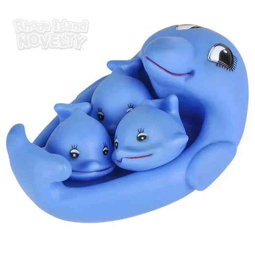 4 Piece Dolphin Bath Play Set