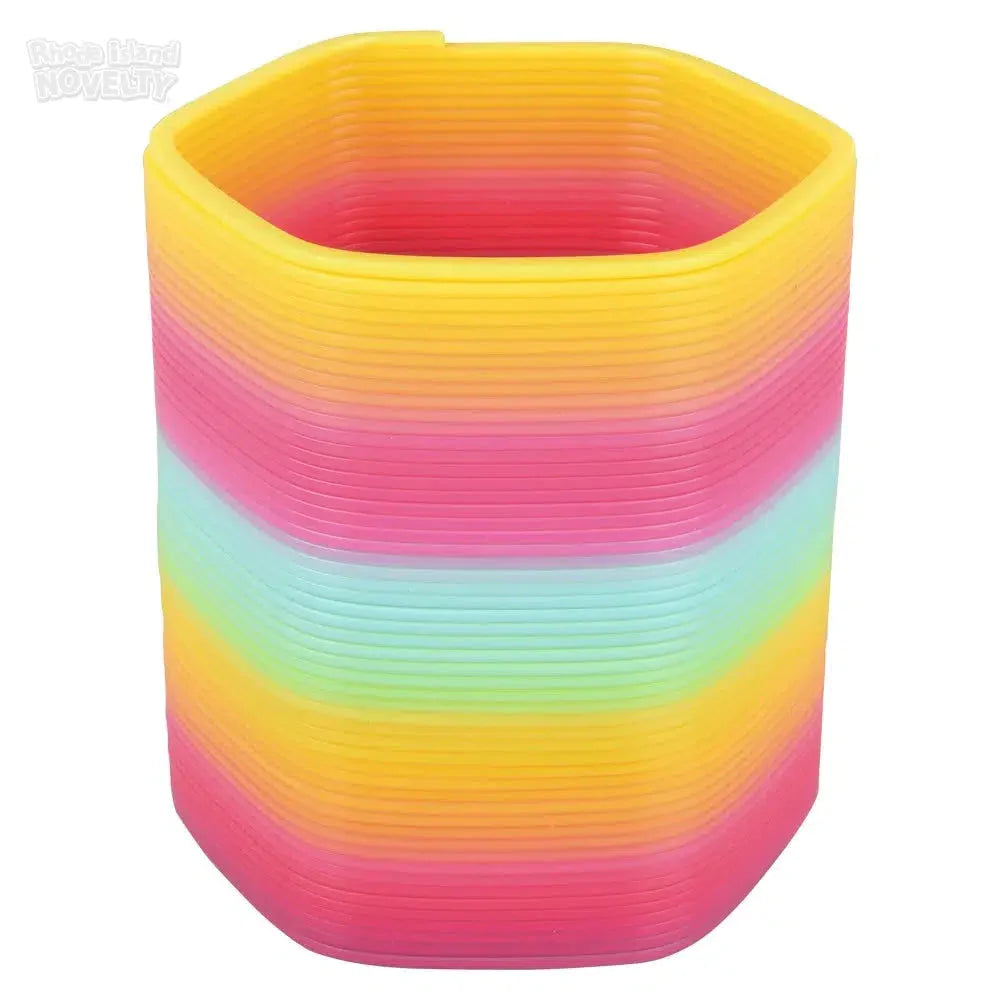 5" Jumbo Hexagon Rainbow Coil Spring