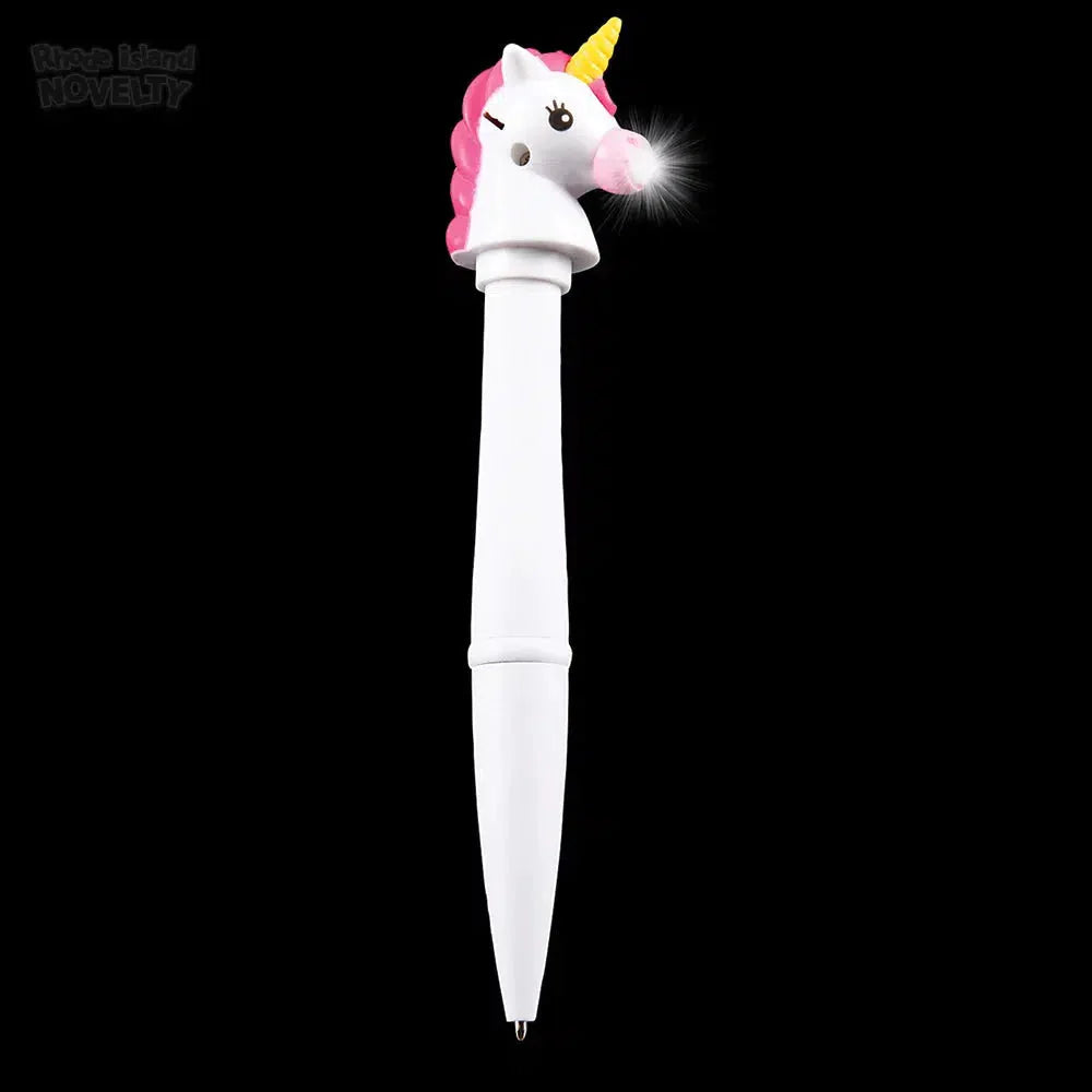 6" Unicorn Pen With White Light