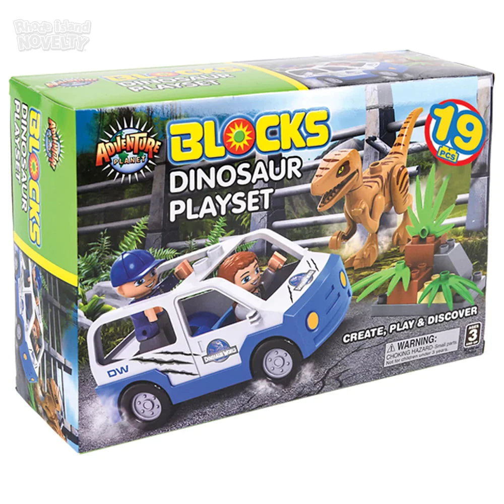 Blocks 19 Piece Dinosaur Block Set