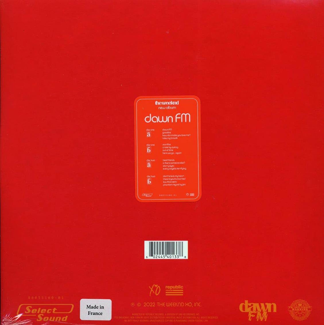 Dawn FM [Explicit Content] (Limited Edition, Alternate Cover Artwork) [Import] (2 Lp) (Vinyl)