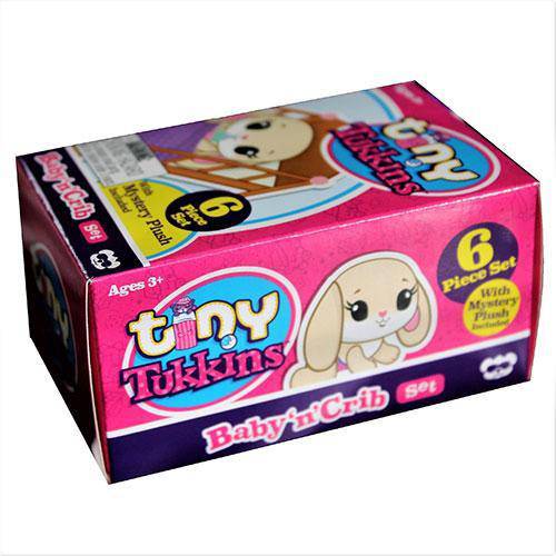 Tiny Tukkins Blind Pack - 6 piece set with Crib, Accessories and a mystery Plush - Golden Apple Comics