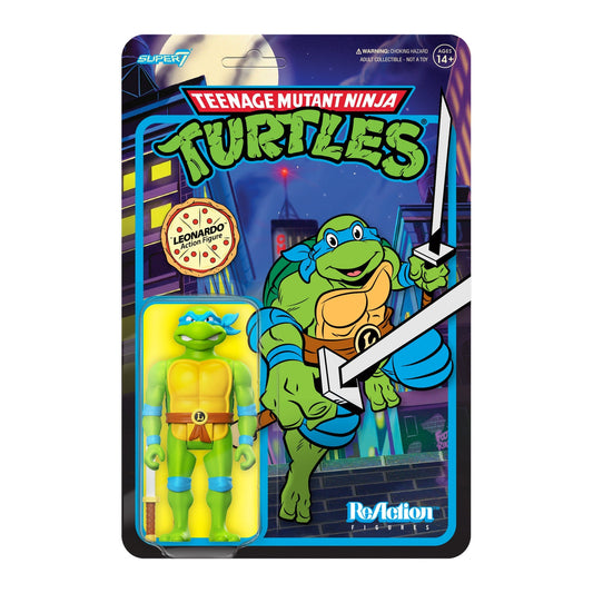 Super7 x Teenage Mutant Ninja Turtles - Leonardo Toon Wave 7 ReAction Figure TMNT