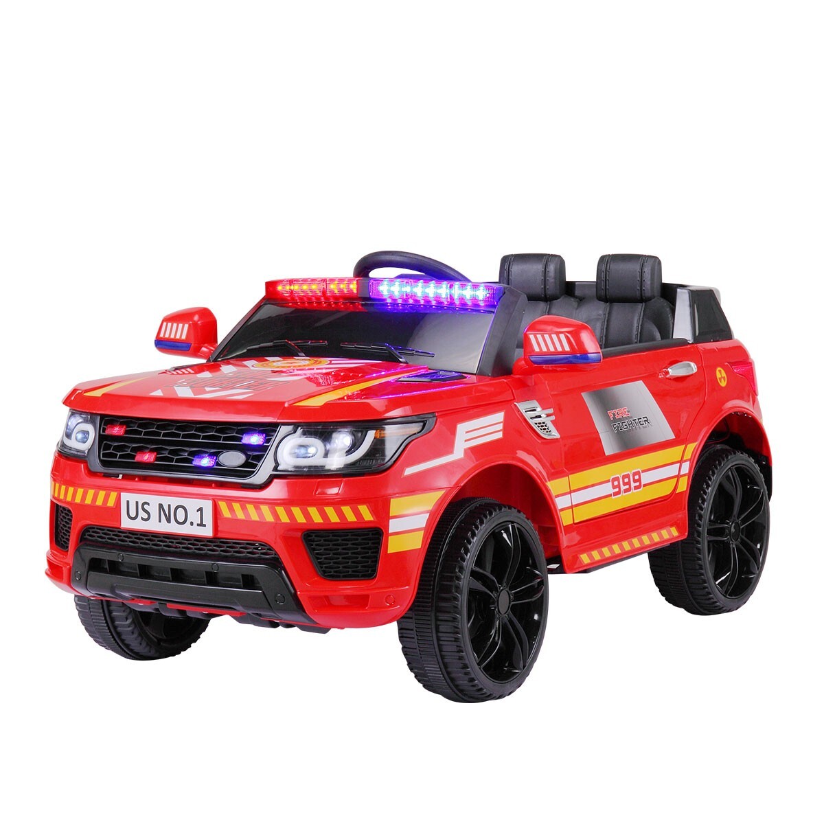 12V Kids Electric Police Ride-On Car with Remote Control and Siren