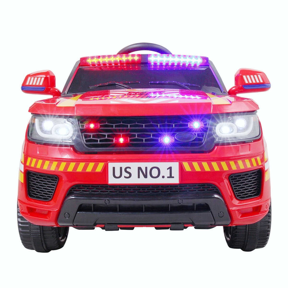 12V Kids Electric Police Ride-On Car with Remote Control and Siren