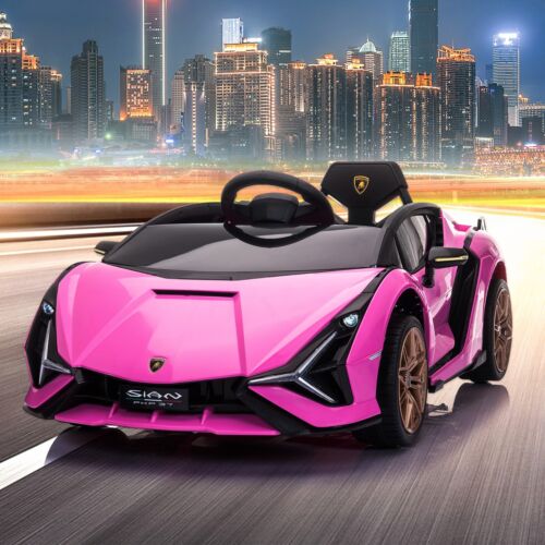 TOBBI 12V Lamborghini SIAN Kids Ride-On Car with Remote Control - Electric Vehicle for Endless Fun!