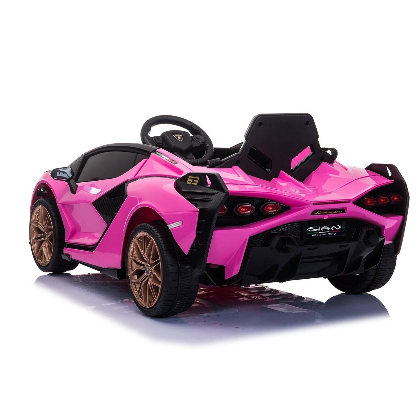 TOBBI 12V Licensed Lamborghini Sian Electric Ride-On Car for Kids with Remote Control