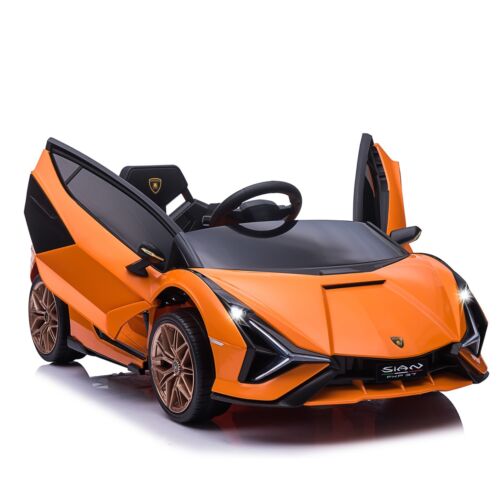 TOBBI 12V Licensed Lamborghini Sian Ride On Car for Kids with Remote Control and Battery Power