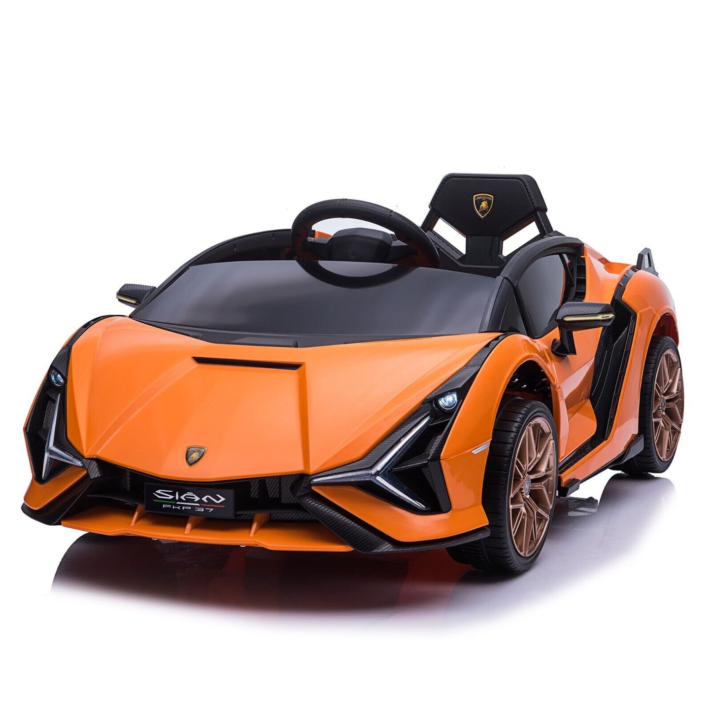 TOBBI 12V Licensed Lamborghini Sian Ride On Car for Kids with Remote Control and Battery Power