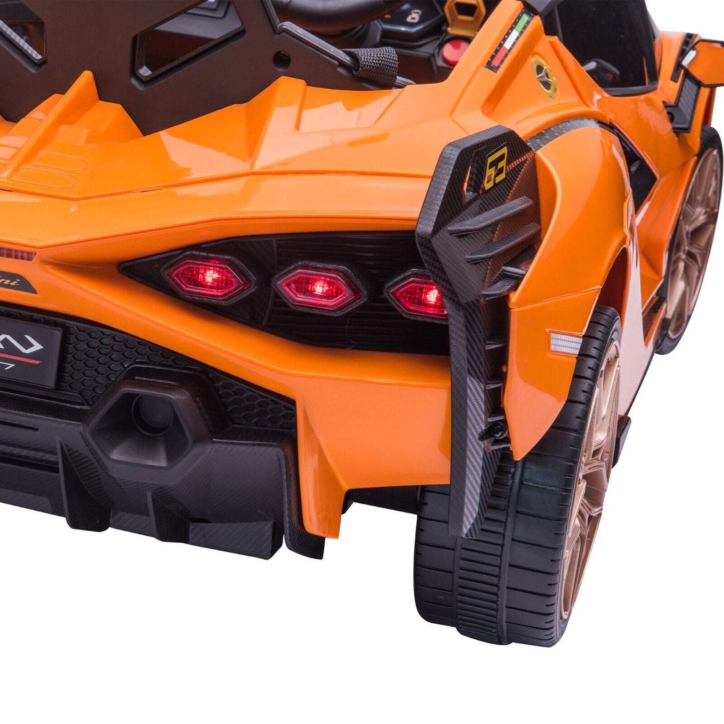 TOBBI 12V Licensed Lamborghini Sian Ride On Car for Kids with Remote Control and Battery Power