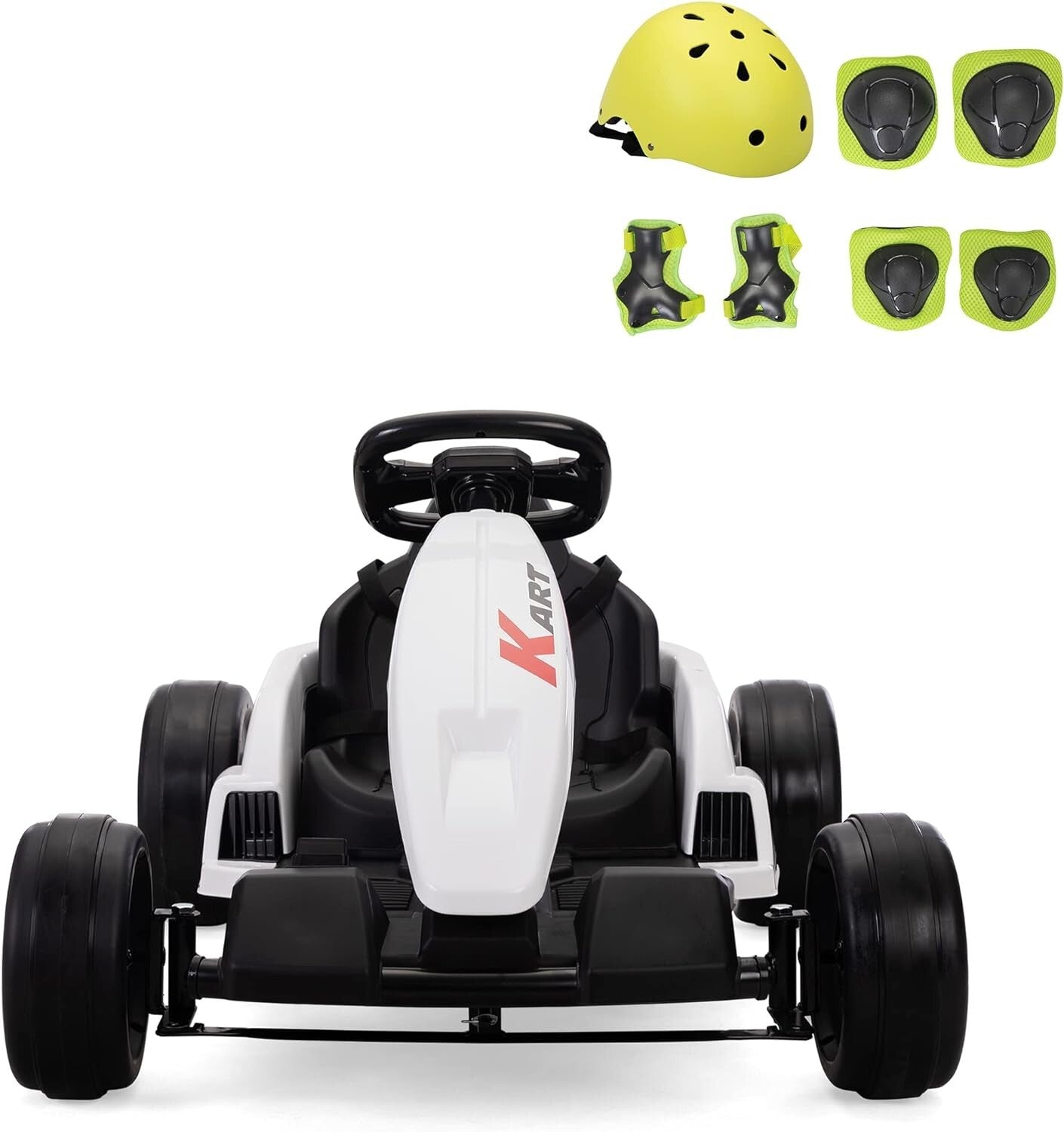 24V Electric Ride-On Go Kart for Kids Ages 4-16 with Drifting and Racing Features