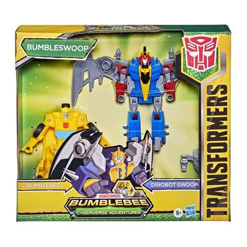 Transformers Bumblebee Cyberverse Adventures Dinobots Unite Dino Combiners Bumbleswoop Set