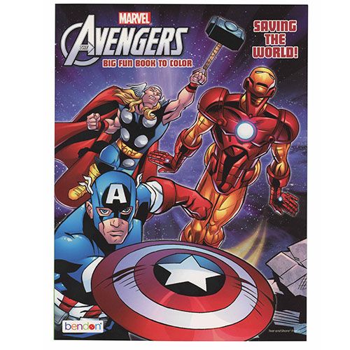 Avengers 80 Page Coloring Book Assorted Styles