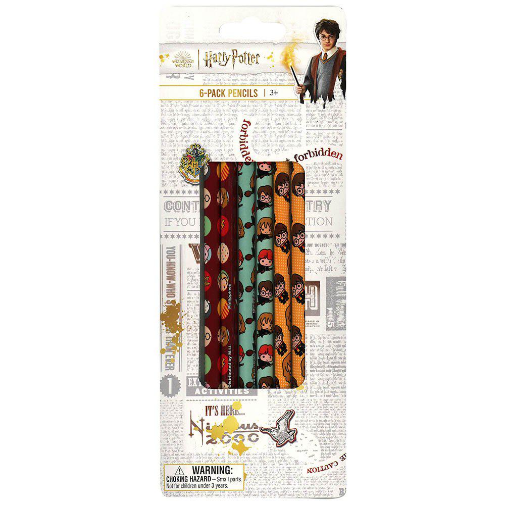Harry Potter 6 Pack Pencil on blister - Golden Apple Comics
