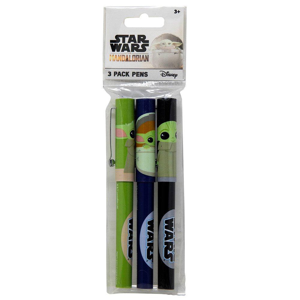 Mandalorian Grogu only 3 Pack Pens in Poly Bag