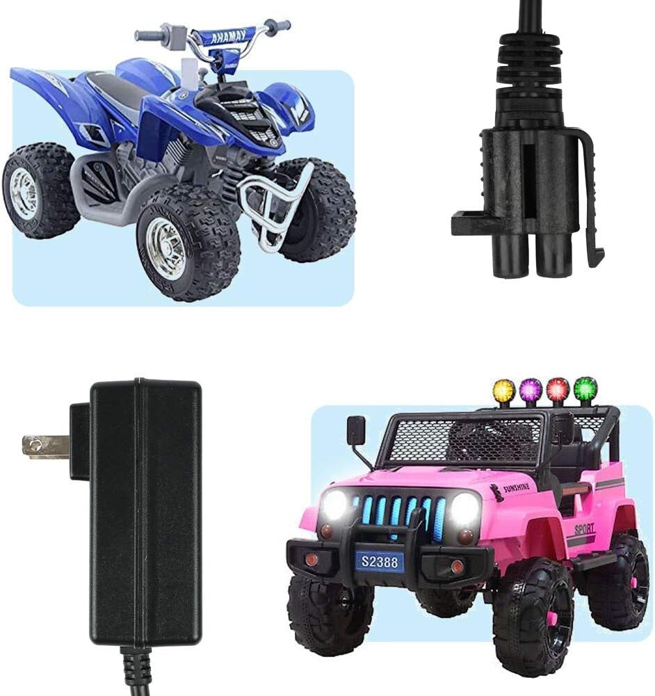 Universal 6ft 12V Battery Charger Cable Certified Safe