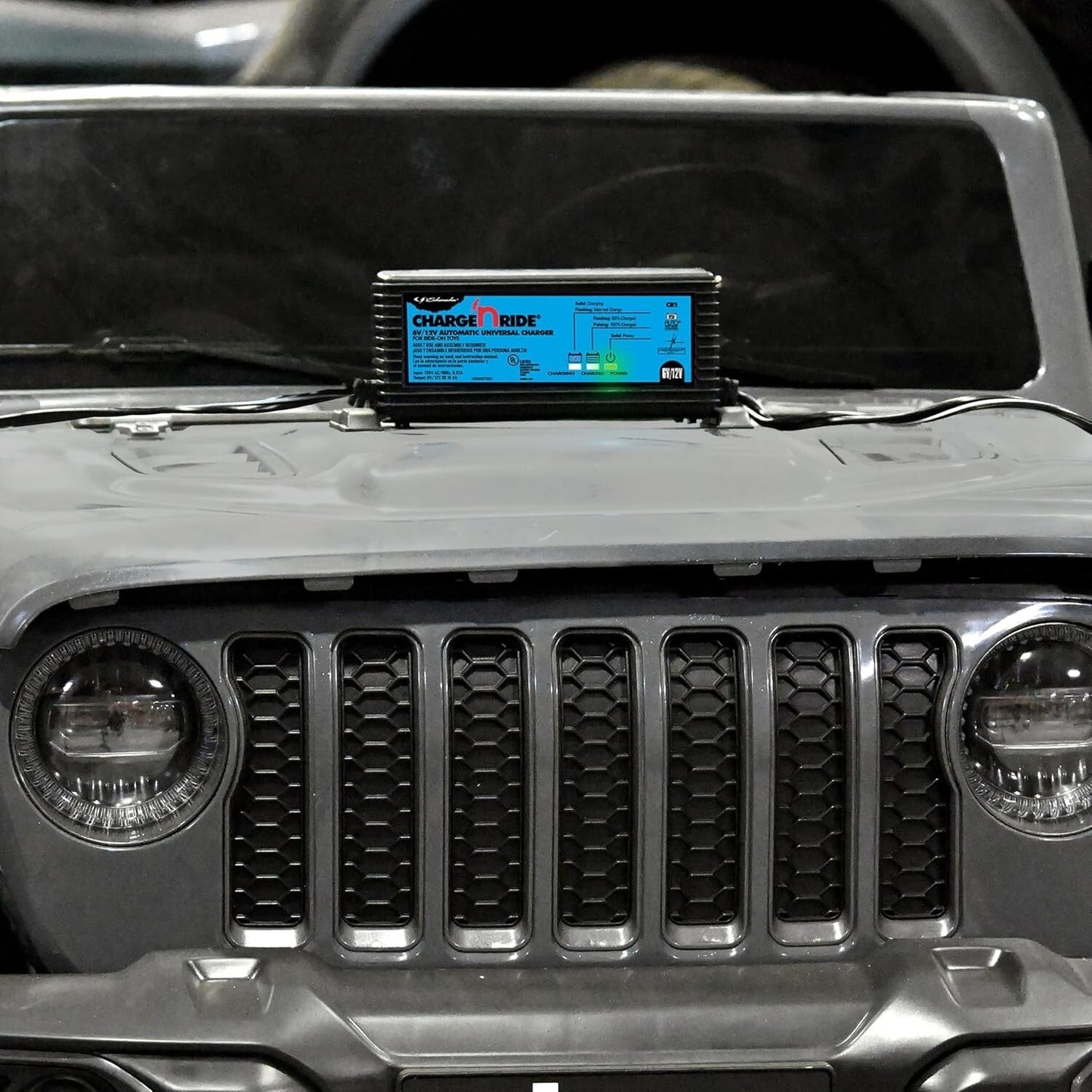 Universal Battery Maintainer for Ride-On Toys with Quick Connect and LED Status Indicator