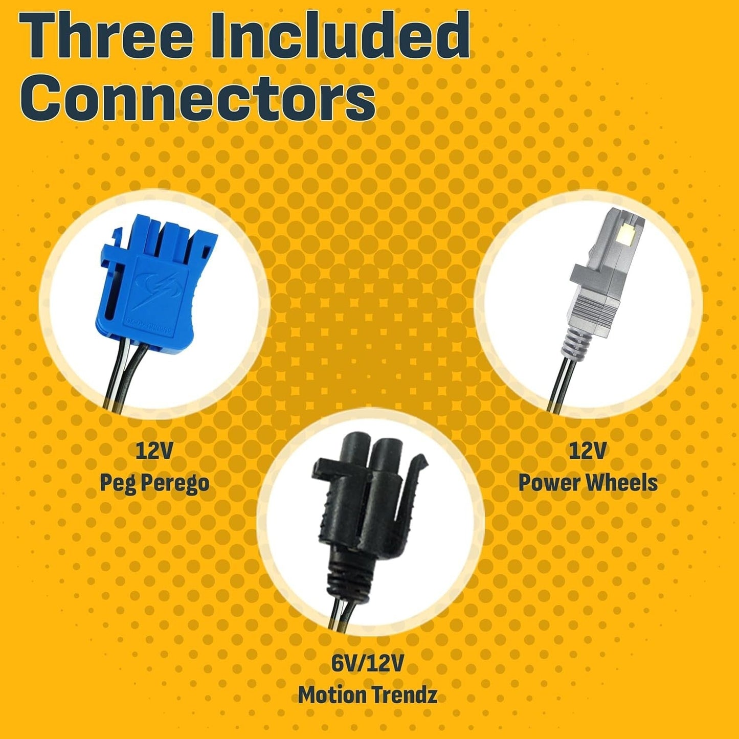 Universal Battery Maintainer for Ride-On Toys with Quick Connect and LED Status Indicator