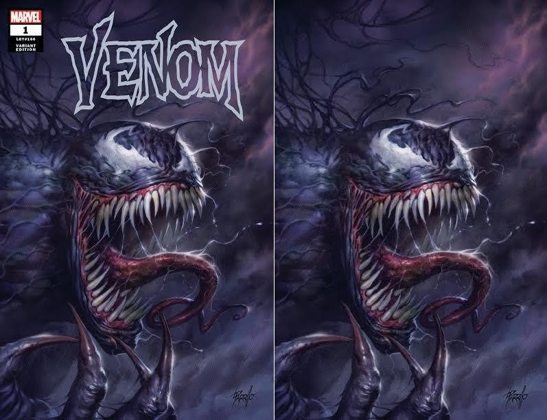 VENOM #1 SSCO EXCLUSIVE LUCIO PARRILLO VIRGIN & TRADE DRESS VARIANT SET 2018