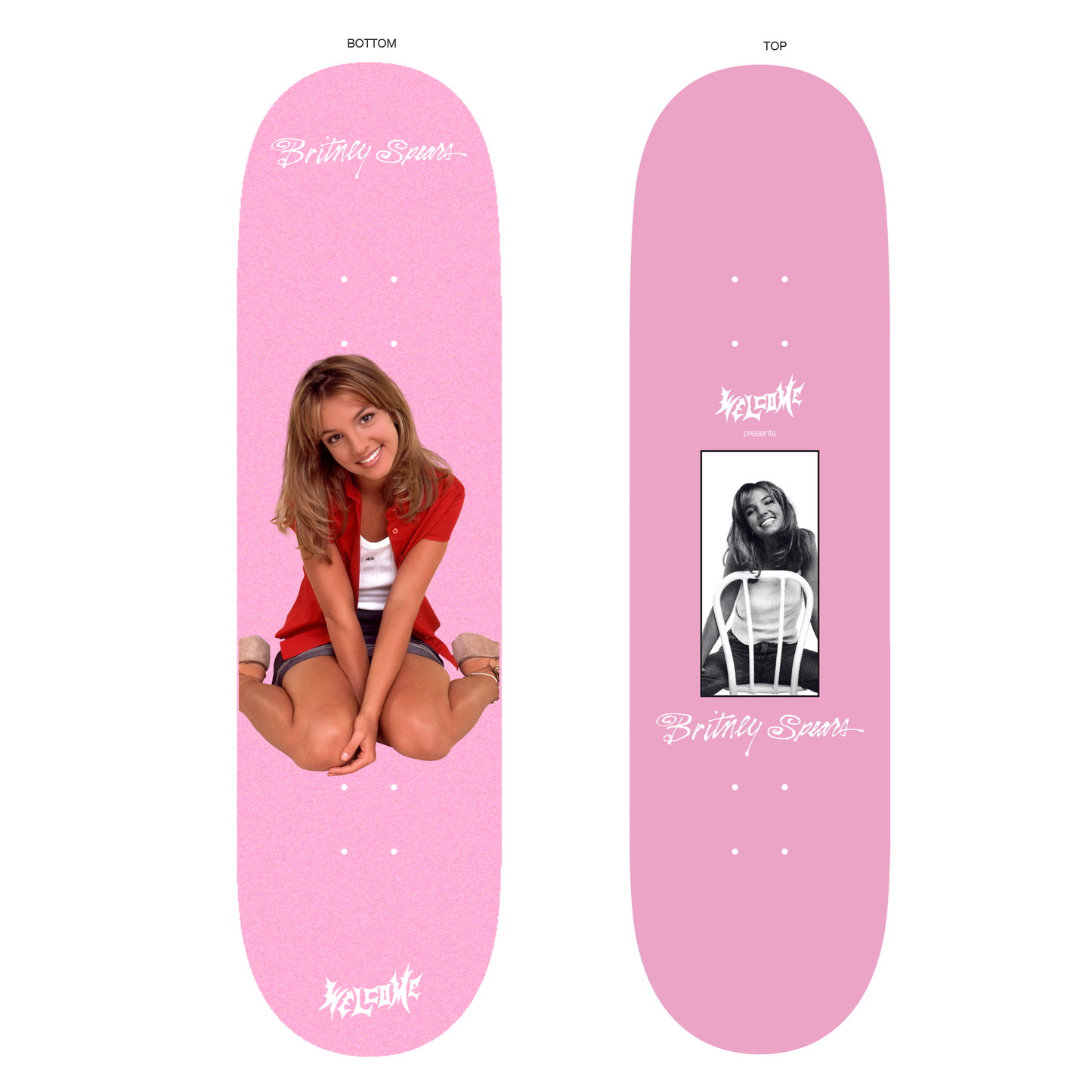 WELCOME X BRITNEY SPEARS BABY ONE 8.5" SKATEBOARD DECK