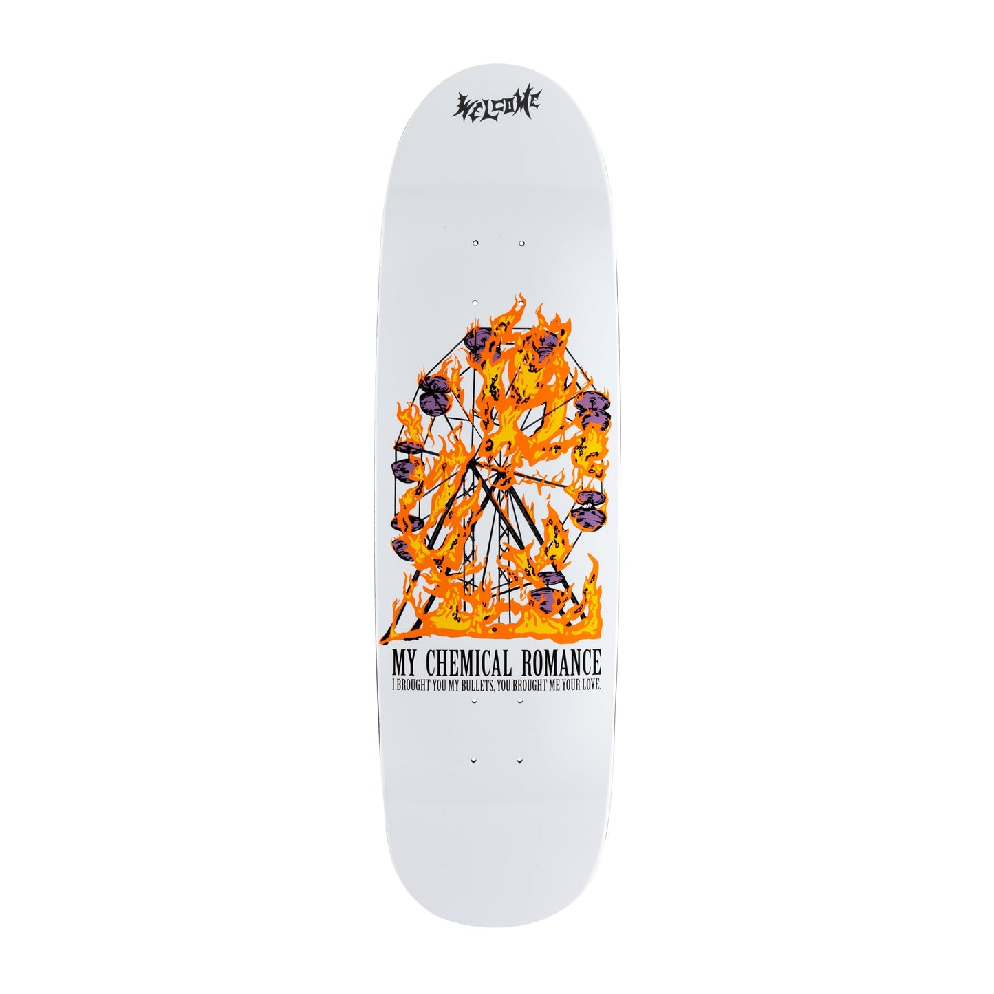 Welcome x My Chemical Romance Bullets on Atheme Skateboard Deck