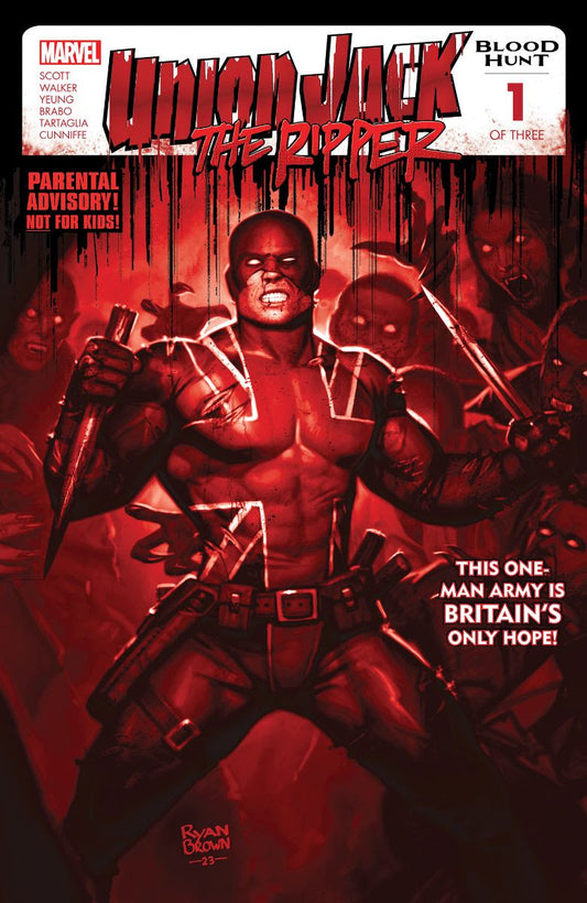 Union Jack Ripper Blood Hunt #1 2nd Print Ryan Brown Blood Soaked Variant (07/03/2024) Marvel