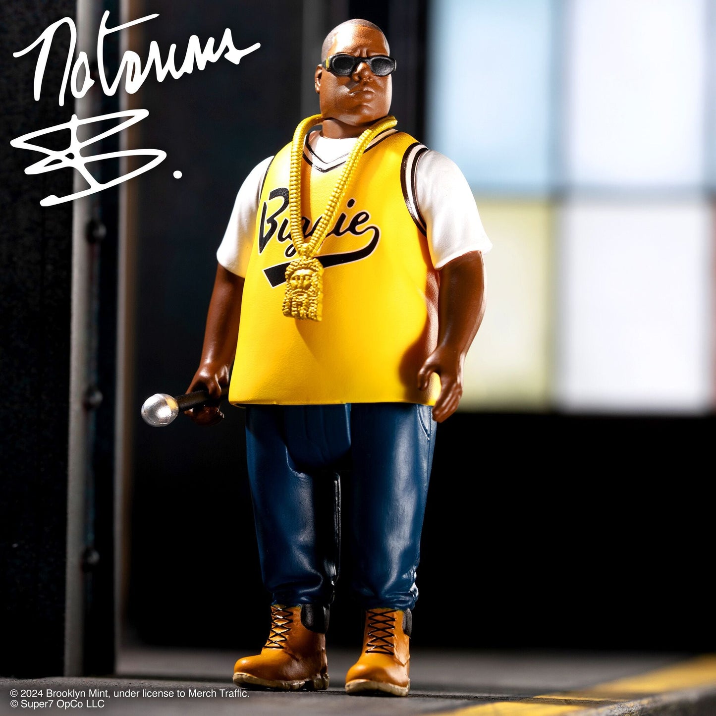 Super7 x NOTORIOUS B.I.G. REACTION - (YELLOW JERSEY) ReAction Figure