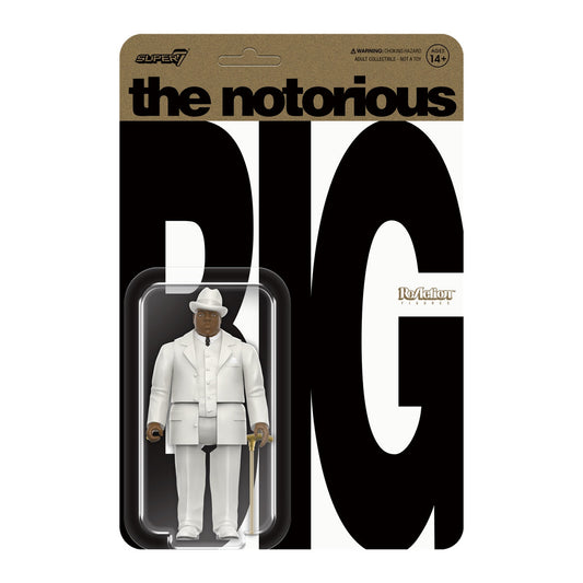 Super7 x NOTORIOUS B.I.G. REACTION - BIGGIE IN SUIT ReAction Figure