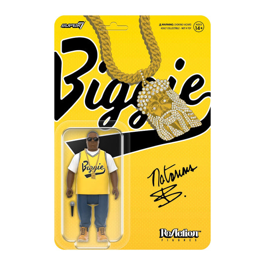 Super7 x NOTORIOUS B.I.G. REACTION - (YELLOW JERSEY) ReAction Figure
