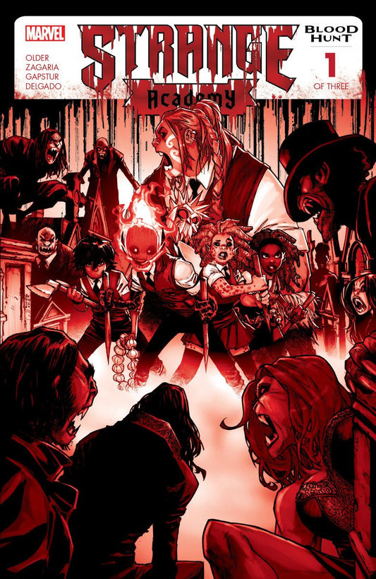 Strange Academy Blood Hunt #1 2nd Print Humerto Ramos Blood Splatter Variant  (06/19/2024) Marvel