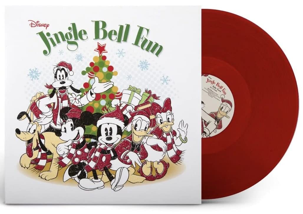 Various Artists Disney Jingle Bell Fun (Limited Edition, Translucent Red Colored Vinyl, Collectible Poster) [Vinyl]