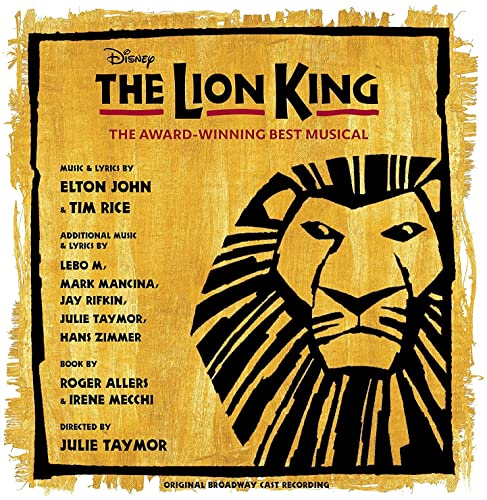 The Lion King: Original Broadway Cast [Yellow/Black Splatter 2 LP] (Vinyl)