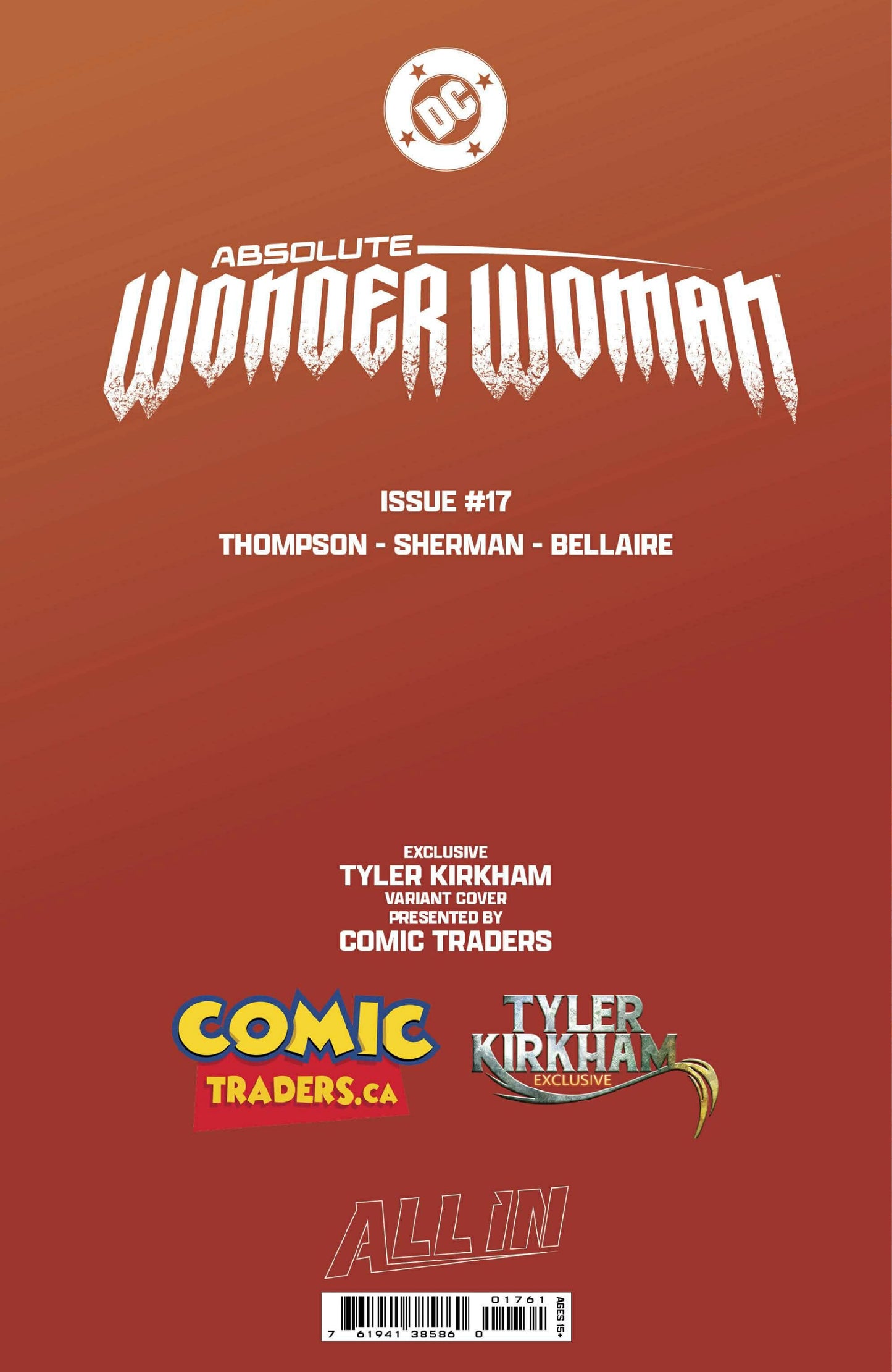 ABSOLUTE WONDER WOMAN #17 TYLER KIRKHAM EXCLUSIVE VIRGIN VAR (02/25/2026) - Golden Apple Comics