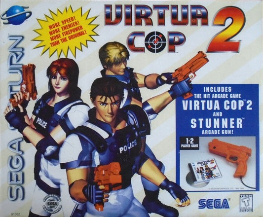 Virtua Cop 2 With Light Gun (Sega Saturn)