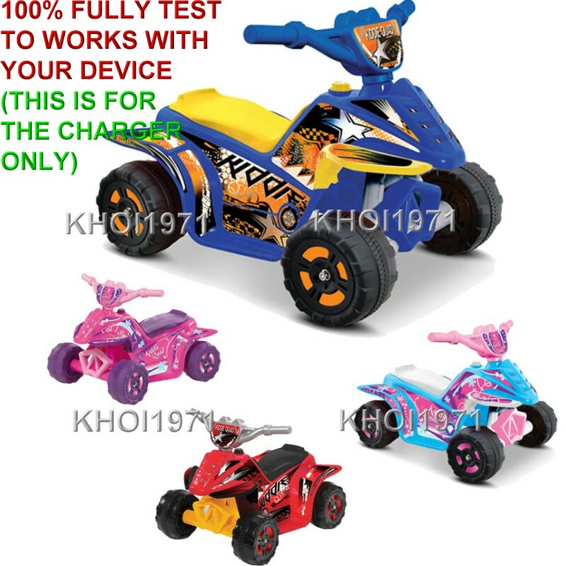 AC Wall Charger Adapter for Kid Motorz Kiddie Quad Ride-On Toy