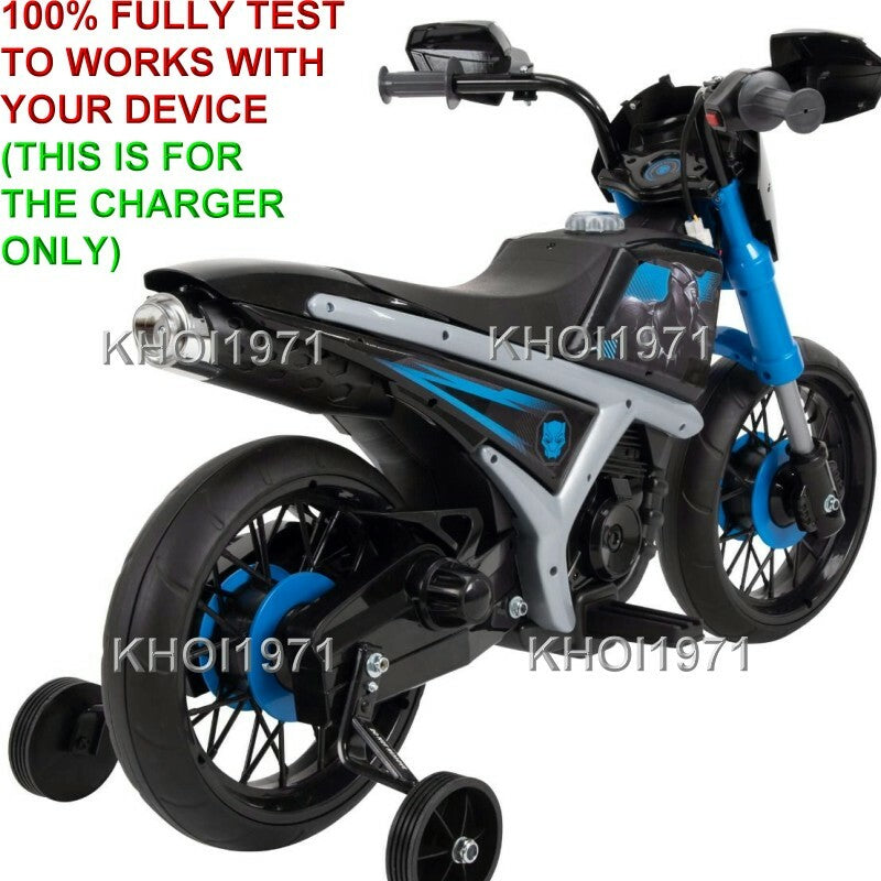 AC Wall Charger Adapter for Marvel Black Panther Motorcycle Ride-On Toy