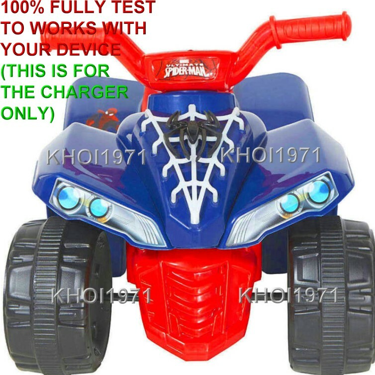 6V AC Wall Charger Adapter for Illuminated Spider-Man Quad Ride-On Vehicle Model 8803-17