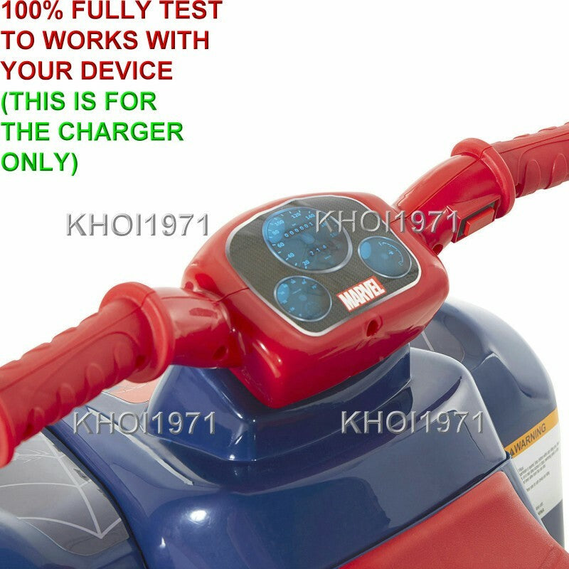 6V AC Wall Charger Adapter for Illuminated Spider-Man Quad Ride-On Vehicle Model 8803-17