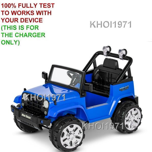 AC Wall Charger Adapter for KT1346WM KT1354WM Kids Trax Fun Chaser Jeep Ride-On Toy