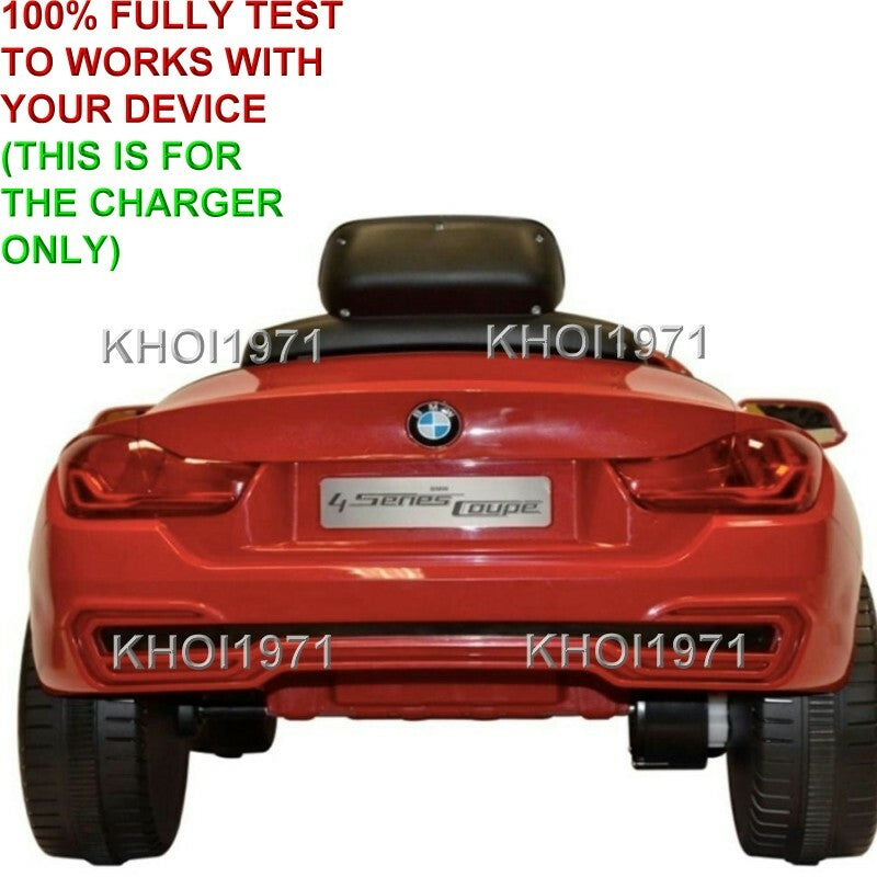 AC Wall Charger Adapter for 12V Ride-On BMW 4 Series Coupe – Red, White, Black