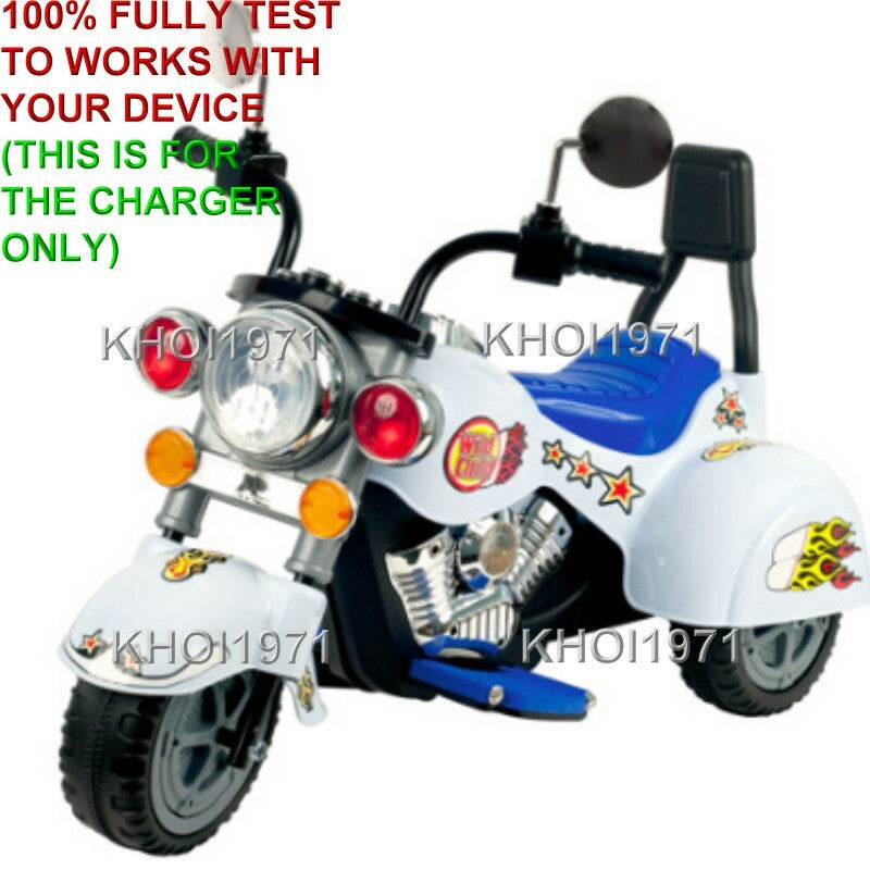 AC Wall Charger Adapter for Little Rider Road Warrior Ride-On Motorcycle