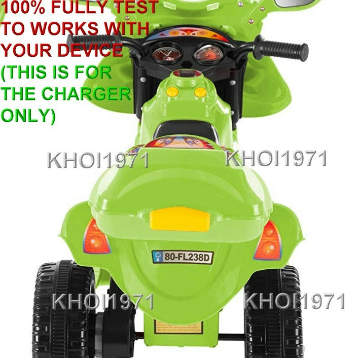 Wall Charger AC Adapter for Little Rider 3-Wheel Ride-On Trike Motorcycle