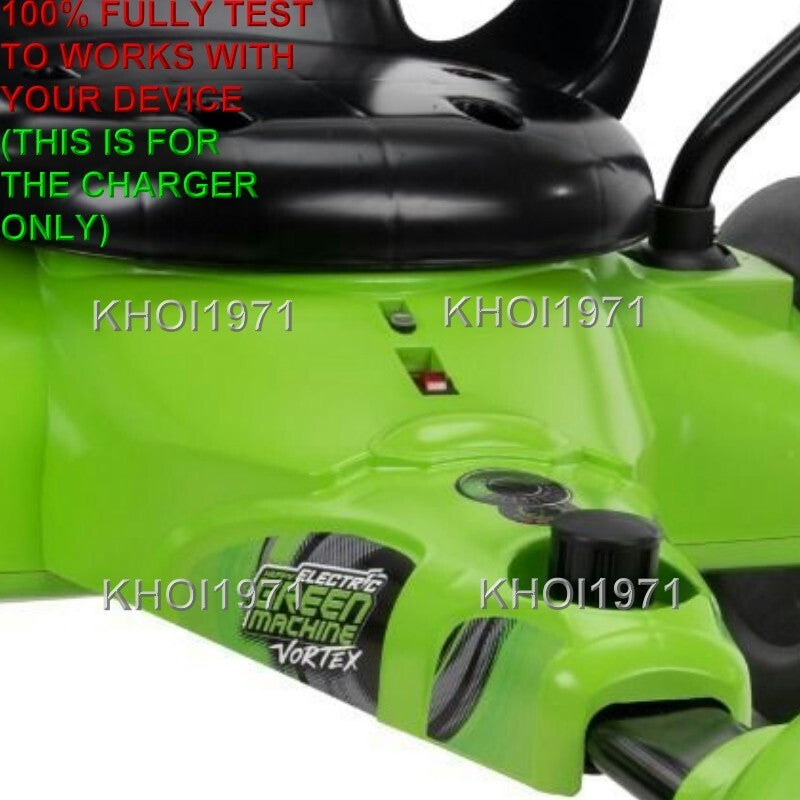 AC Wall Charger Adapter for 12V Battery Ride-On Green Vortex Machine Model 17909P