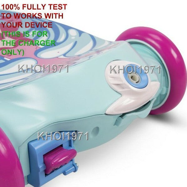 AC Wall Charger Adapter for 18037P 2-in-1 Bubble Scooter Mermaid Ride-On