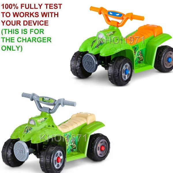 AC Wall Charger Adapter for Kid Trax Teenage Mutant Ninja Turtle Quad KT1234WM