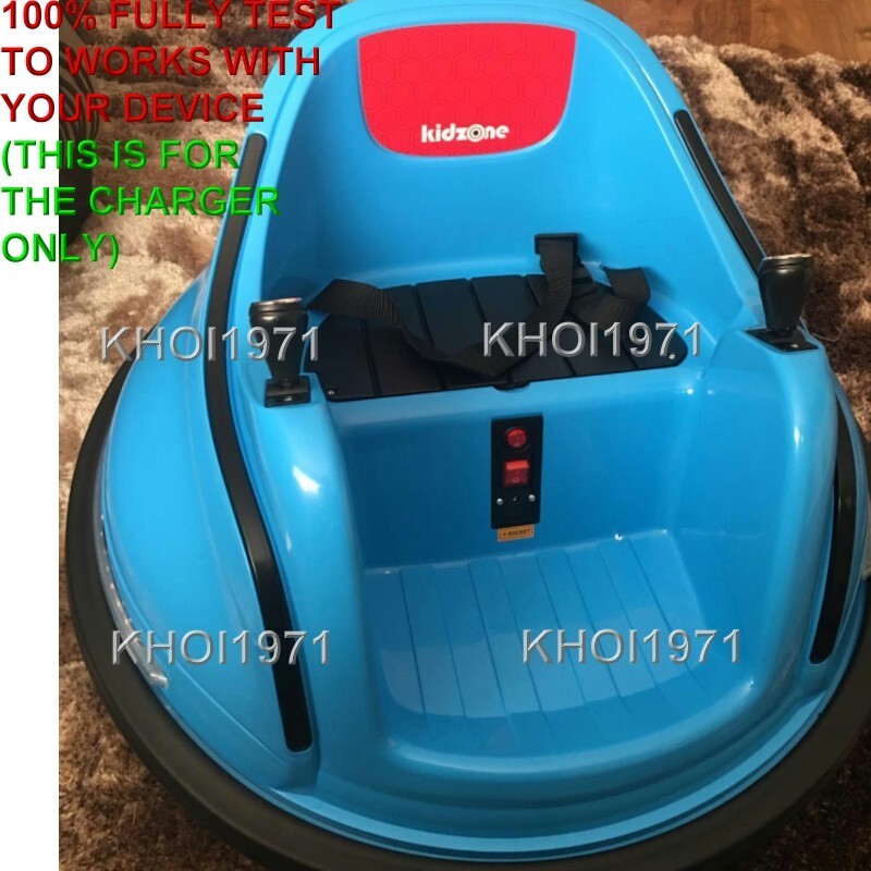 AC Wall Charger Adapter for Kidzone 12V Ride-On Race Bumper Car Battery - 4FT Cable