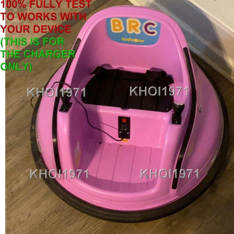 AC Wall Charger Adapter for Kidzone 12V Ride-On Race Bumper Car Battery - 4FT Cable