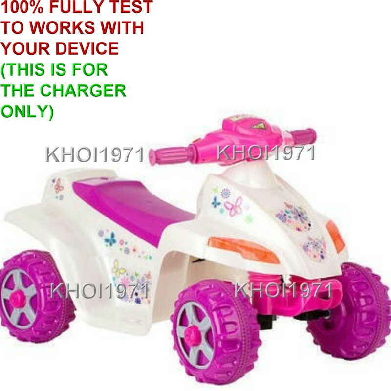 6-Volt AC Wall Charger Adapter for Kid Trax Melody Toddler Quad Ride-On KT1014TG